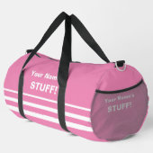 Sac De Sport Ajouter Votre Nom Objet Texte Rose (Coin droit)
