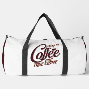 Sac De Sport Alimenté par le café et les vrais crimes
