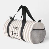 Sac De Sport Amande & Rayures Blanches (Coin droit)