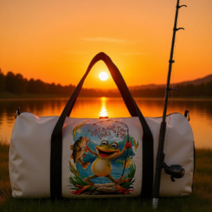 Sac De Sport Amitié aquatique : Grenouille avec poisson sur l'e
