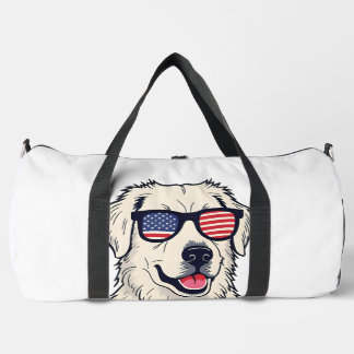 Sac De Sport Amoureux des chiens USA - Puppy cool avec des lune