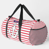 Sac De Sport Ancre Blancs rouges (Coin droit)