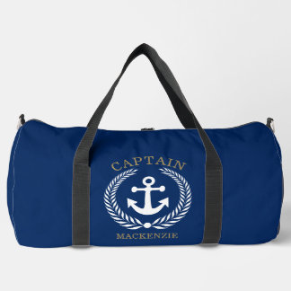 Sac De Sport Ancre personnalisée Capitaine Marin