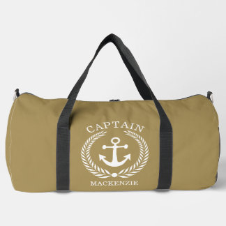 Sac De Sport Ancre personnalisée Capitaine Marin