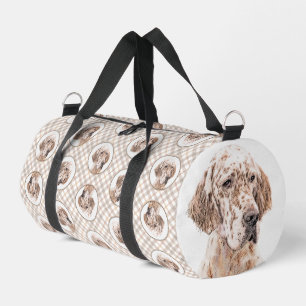 Sac De Sport Anglais Setter Orange Belton Peinture Pet Chien Ar