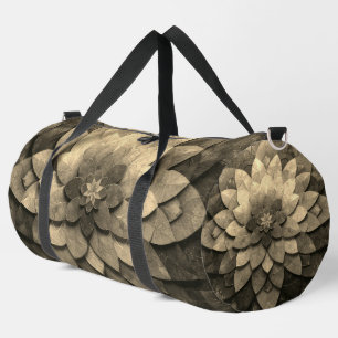 Sac De Sport Antique Golden Mandala Art Fleur texturée