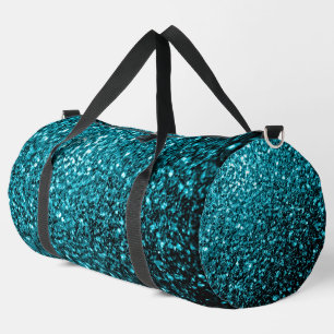 Sac De Sport Aqua bleu imitation parties scintillant scintille