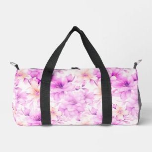 Sac De Sport Aquarelle délicate Fleurs roses
