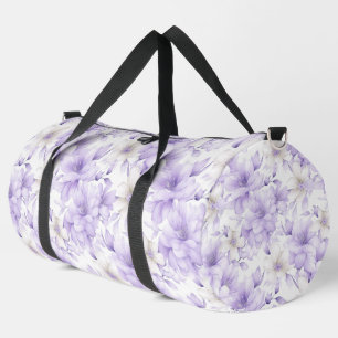 Sac De Sport Aquarelle délicate Fleurs violettes