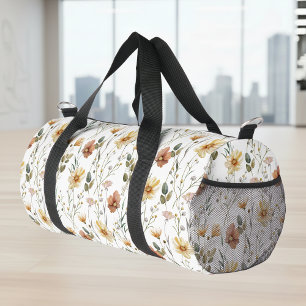 Sac De Sport Aquarelle Fleur de Boho