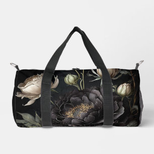 Sac De Sport Arrangement gothique Rose Fleur noire