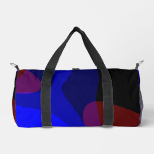 Sac De Sport Art Abstrait Rouge Et Bleu 601