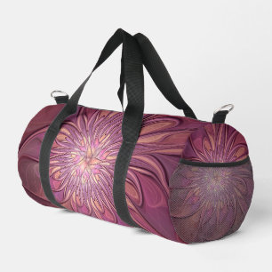 Sac De Sport Art floral fractal moderne abstrait Couleurs de ba