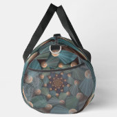 Sac De Sport Art Fractal Abstrait Avec Profondeur Bleu Brown Ar (Droite)
