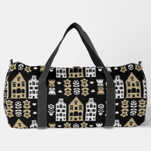 Sac De Sport Art populaire néerlandais traditionnel Impression