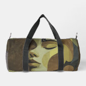 Sac De Sport Artistic Abstract Face Design Duffel Bag (Verso)