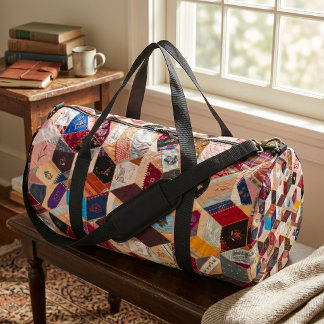 Sac De Sport Artistic Travel Style: Vintage Patchwork Quilt
