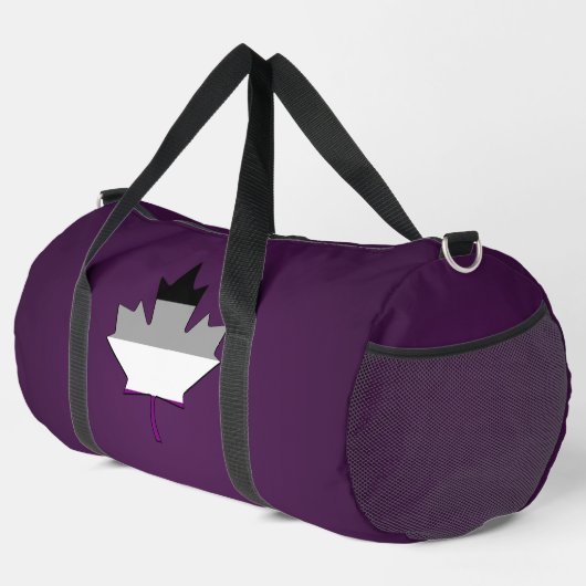 Sac De Sport Asexuality pride maple leaf (Coin droit)