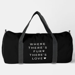Sac De Sport Aventures de Maman Chien Minimaliste Moderne Noir