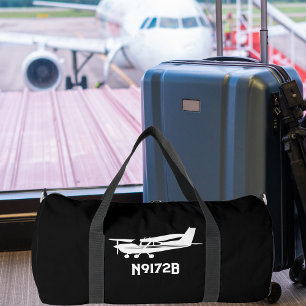 Sac De Sport Avion Cessna Cool,Simple,Aviation Noire