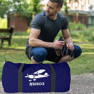 Sac De Sport Avion Piper Cub cool, Aviation Simple Personnalisé