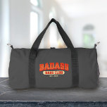 Sac De Sport Badass Papa Club Retro Cool Amusant tendance<br><div class="desc">Joignez-vous au Club Badass Dad avec ce sac à double cool ! Design rétro tendance pour un cadeau de Fête des pères amusant. Bravo aux papas géniaux !</div>