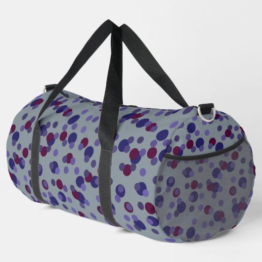 Sac De Sport Baies, points violets et violets (Coin droit)