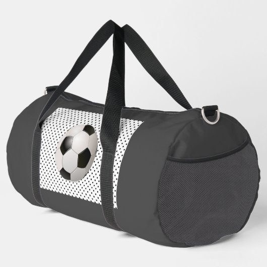 Sac De Sport Balle de football gris foncé (Coin droit)