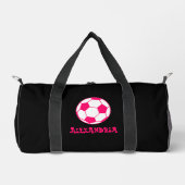 Sac De Sport Balle de football rose filles (Recto)