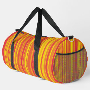 Sac De Sport Bandes larges orange rouge jaune