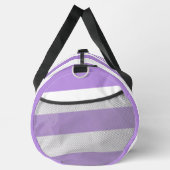 Sac De Sport Bandes pourpres, Blancs, Motif rayé (Droite)