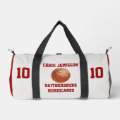 Sac De Sport Basketball Team Coach Player Crimson Personalize (Recto)