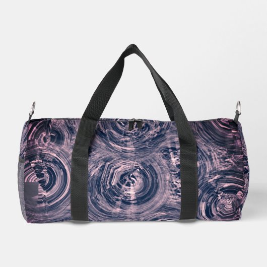 Sac De Sport Batik bleu foncé et joli tourbillon (Verso)