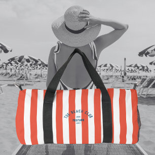 Sac De Sport Beach Club Crest Orange Red Cabana Striogramme