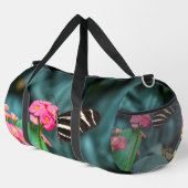 Sac De Sport Beau papillon sur une fleur rose (Coin droit)