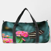 Sac De Sport Beau papillon sur une fleur rose (Verso)