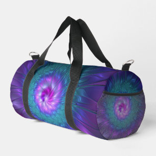 Sac De Sport Beauté florale abstraite Art fractal coloré Fleur