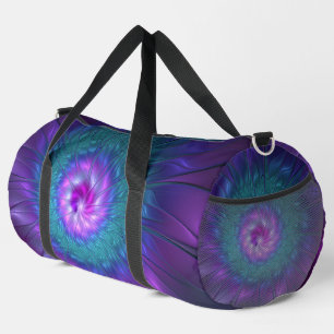 Sac De Sport Beauté florale abstraite Art fractal coloré Fleur