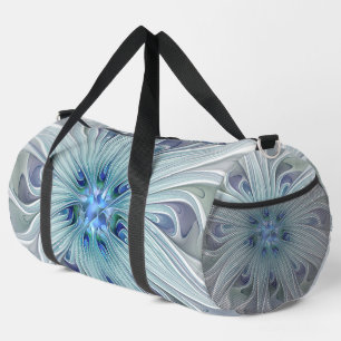 Sac De Sport Beauté florale Abstraite moderne Blue Pastel Flowe