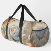 Sac De Sport Bébé endormi dans un bébé fleur bleue (Coin droit)