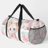 Sac De Sport Bébé rose et blanc doux Imprimer (Coin droit)