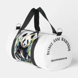 Sac De Sport Belle aquarelle Panda Ours personnel