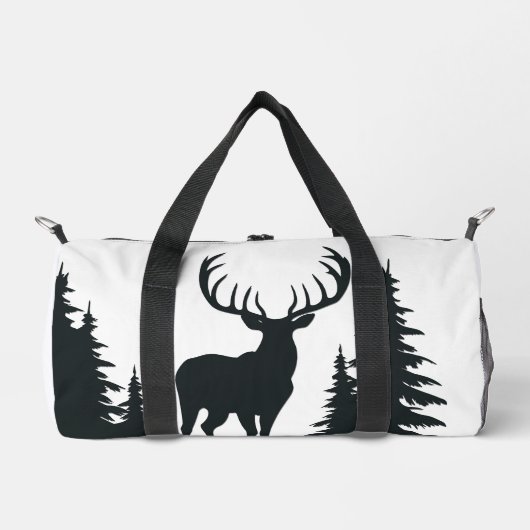 Sac De Sport Big Buck parmi les pins (Recto)