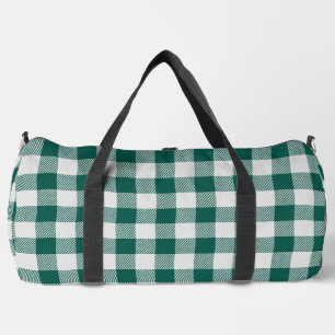 Sac De Sport bison gris vert à damiers