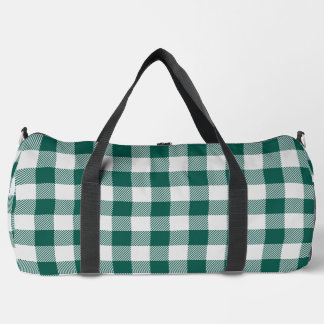 Sac De Sport bison gris vert à damiers