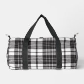 Sac De Sport Black And White Plaid  (Recto)