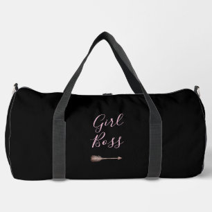 Sac De Sport Black Elegant Script Girl Boss