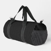 Sac De Sport Black & Smoky Black Narrow Vertical Stripes (Coin droit)