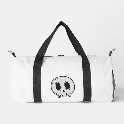 Sac de sport blanc graphique crâne moderne et auda (Recto)