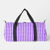 Sac De Sport Blanc Petits Points Violets (Recto)